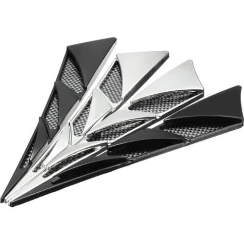 60% Hot Sale 2 Pcs Car Styling Simulation Outlet Stickers Vent False Air Outlet Side Hood Bonnet Trim Decorative Sticker