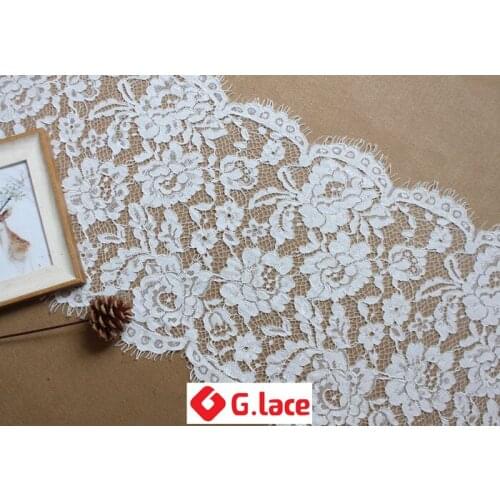 GLace 9m/lot 35cm Eyelash lace clothing lace accessories Handmade diy clothing dress fabric decoration sewing material TX310