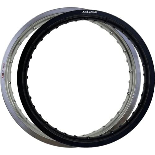 Motorcycle Accessories 6061 Aviation aluminum 2.15x18 32 36 Holes Spoke Silver / Black Motorcycle Rims Wheel Circle Hole 2.15*18