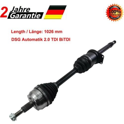 AP01 Right Driveshaft Axle Shaft 1026mm for VW T5 Multivan Transporter 2.0 TDI TSI 2009-2015 7E0407452 7E0407272Q
