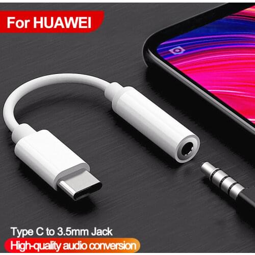 Type C 3.5 Jack Earphone Audio Aux Cable For Huawei P20 P30 Pro Mate 20 30 USB C to 3.5mm Headphones Adapter for xiaomi samsung