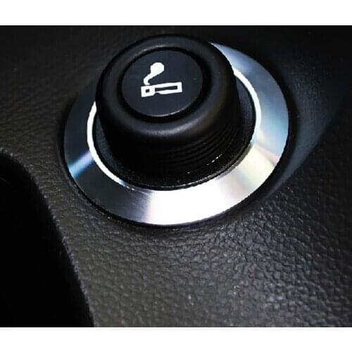 Car Cigarette Lighter Decoration Circle Trim Sticker for Chevrolet Chevy Cruze Sedan Hatchback Malibu 2009 - 2015 Accessories