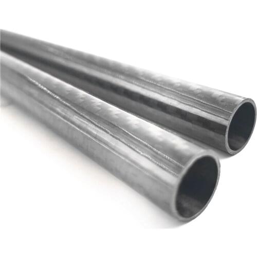 Free shiping 2pcs 20mm*18mm 3K Matte CF Carbon Fiber Tube Pipe Twill 2pc for Quadcopter