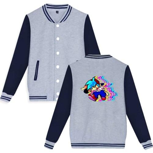 2021 Hot Game Friday Night Funkin Baseball Jacket Women Men Long Sleeves Unisex Fashion Plus Size Hight Quality Clothing 300