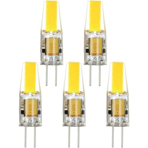 2 Watt G4 LED COB 12V DC Bi-Pin Light Bulb 2700K Warm White Cold White 6000K Waterproof T3 G4 Halogen 20W-25W Led Replacement