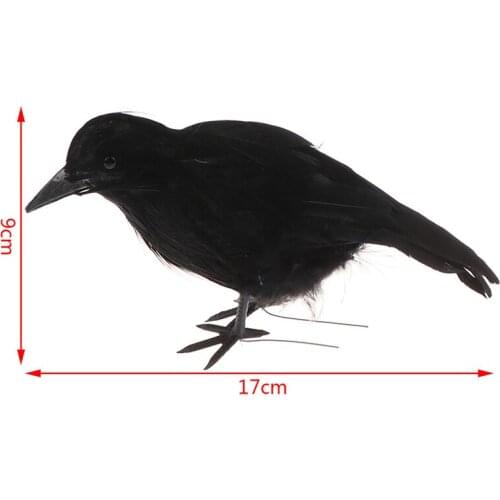 Halloween Crow Fake Bird Toys Ravens Prop Fancy Dress Decoration Props Dropshipping Party Decoration