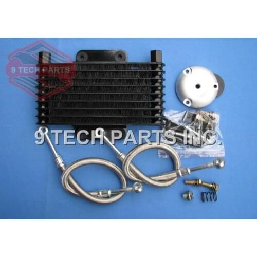 Motorcycle Engine Oil Cooler Radiator SYSTEM for GN125 EN125 EN150 GZ125 GZ150 DR200 QM200 GN/GS/GSX/EN/TU/DR 125 150 200cc
