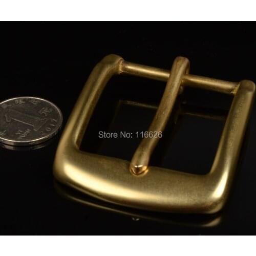 DIY leather craft solid brass belt buckle set 3pcs/lot inner 40x47mm