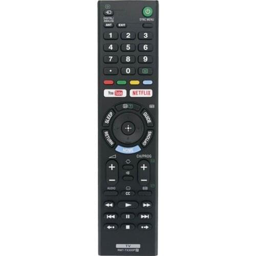 New RMT-TX300P Replacement For Sony LED Smart TV Remote Control With Youtube Netflix Apps KD-49X7007E KDL-32W617E KDL-40W667E