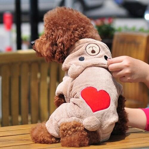 Pet Clothes Dog Clothes Hooded Sweater Cartoon Transformation Dress Winter Warm Plus Cashmere Christmas Halloween Costume