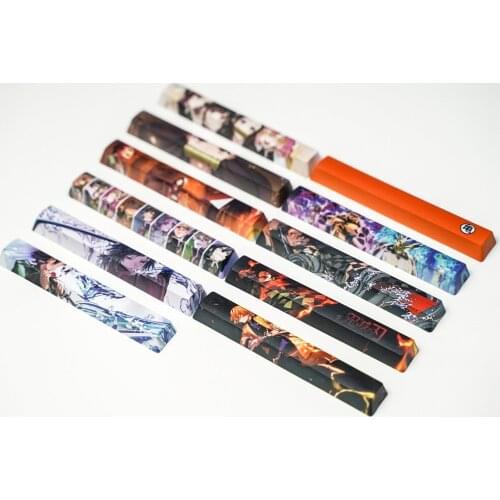 OEM Profile Spacebar Dragon Pearl Spacebar PBT Keycap 6.25U Key Dye-Sublimation Ghosts Manga For Standard Mechanical Keyboard