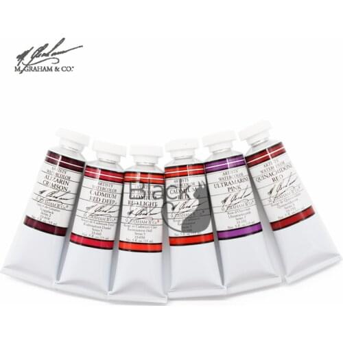 Original imported M.GRAHAM&CO artist watercolor paint 15ml red series painting art supplies