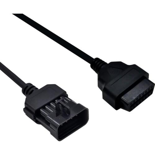 10 To 16 Pin Car OBD2 Connectors OBD Diagnostic Tools ELM327 Extension Cable For Opel Vauxhall