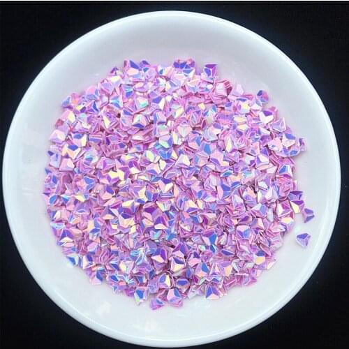 Lila Color Loose Sequin 20g/Lot 3mm 3D Diamond Sequins Paillettes for Nail art,Women manicure ,Wedding Decoration confetti