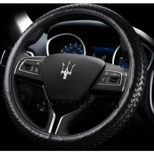 Suitable for Maserati Quattroporte Ghibli Levante car steering wheel cover leather grip cover