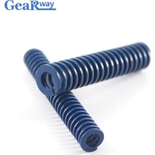 Gearway 2pcs Blue Compression Spring Light Loading Mold Spring TL16x60/16x65/16x70/16x95/16x100mm Mould Die Compression Spring