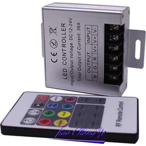 36A 360W RF Remote RGB Led Controller 20keys Remote Controller for 3528 5050 RGB LED Strip Lights DC12-24V