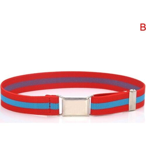 Adjustable Cinto Menino Children Kemer Elastic Canvas Belts For Boys Girls Striped Stretch Western Strap Belt Kids