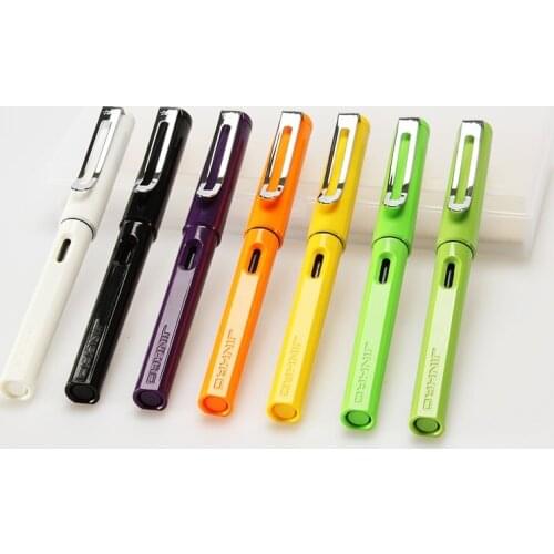 9 color Fountain ink pens Iraurita metal nib Fountain pen Student writing signature Stationery school supplies Canetas EB640