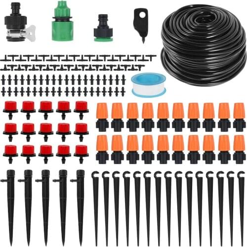 DIY Drip Irrigation System Automatic Watering Irrigation System Kit Garden Hose Micro Drip Watering Kits Adjustable dripper