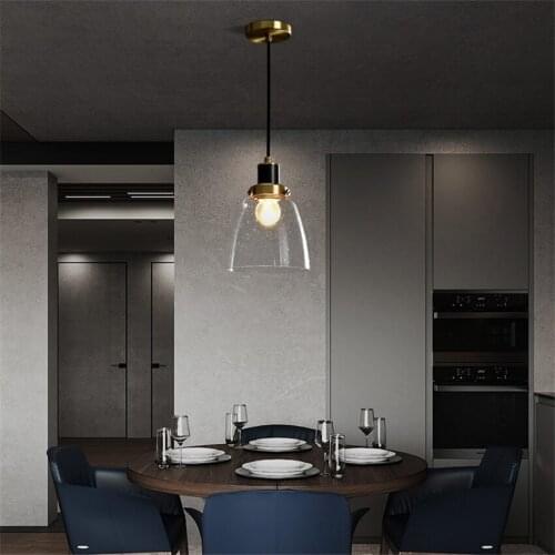 Nordic Bubble Glass Shade Pendant Lights Bedroom Dining Room Luxury Modern Restaurant Bar Home Lamps Hanging Lights Lighting