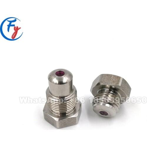 Rubylith insert trim nozzle, nozzle for paper industry, water jet cutter nozzle, paper trimming nozzle, rubylith trim nozzle