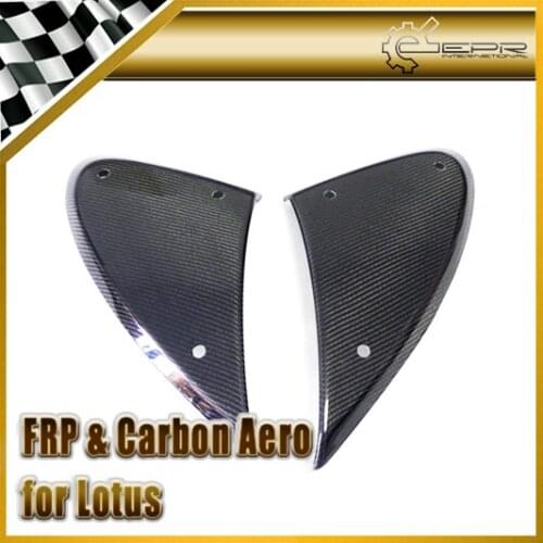 Car-styling For Lotus Elise Exige S2 Carbon Fiber Side Vent Glossy Fibre Finish Fender Exterior Racing Accessories Trim