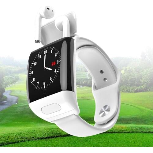 Smart Watch TWS 5.0 Bluetooth Earphone IP67 Smart Bracelet Watch Men Heart Rate Monitor Smart Wristband Sport Fitness Smartwatch