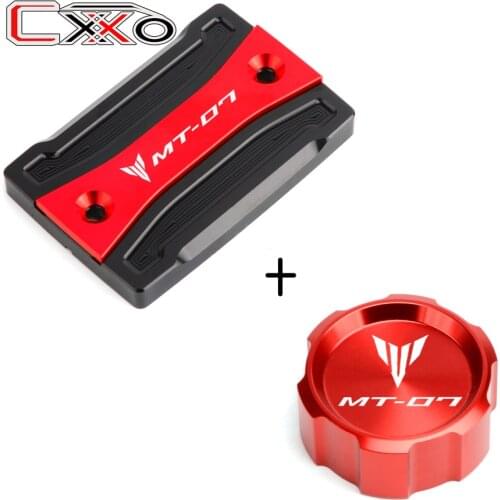 High Quality For YAMAHA MT07 mt-07 FZ07 fz-07 2014-2017 2018 2019 2020 Motorcycle CNC Front&Rear Brake Fluid Reservoir Cap cover