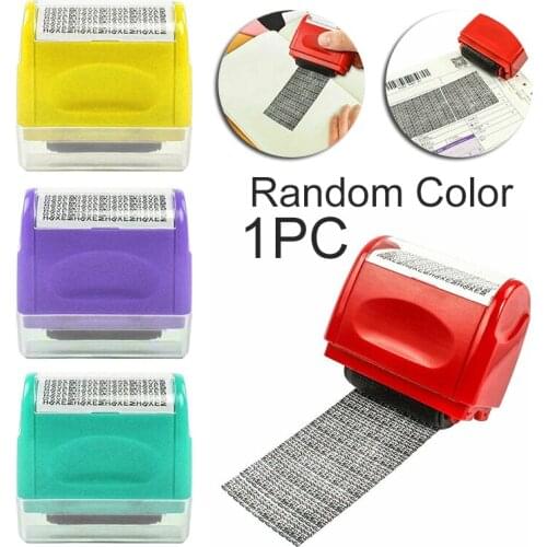 1Pcs Stamp Roller Cover Identity Theft Protection Roller Stamp ID Privacy Confidential Data Seal Office File Stamp Tool