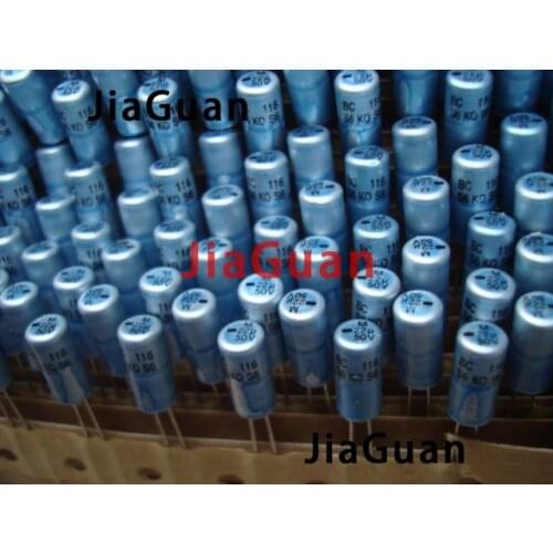 10PCS NEW VISHAY BC 116 KO 22UF 50V 6x12mm 22UF/50V water blue silver aluminum shell audio PH 116 50V22UF KO116 50V 22UF