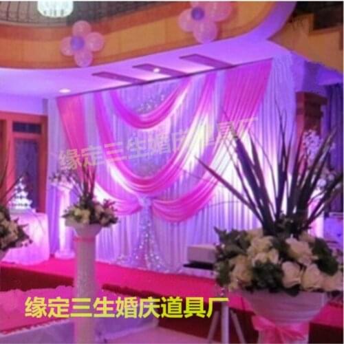 100% 10ft*20ft polyester knitting wedding backdrops, wedding background can be customized