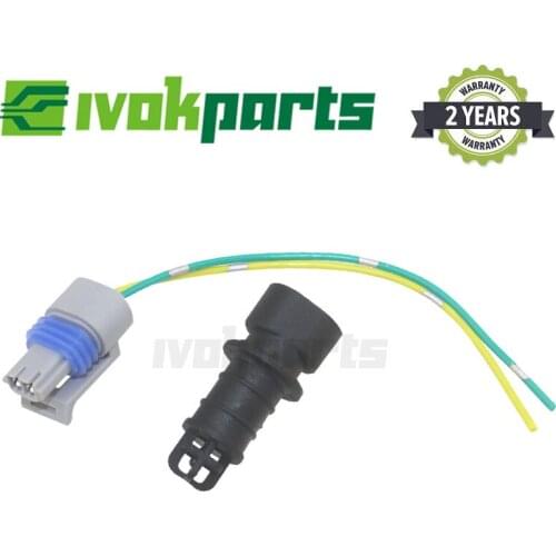12160244 Intake Air Temperature Sensor With 2 Pin Connector Plug For Buick Chevrolet Pontiac Saturn Oldsmobile GMC Cadillac
