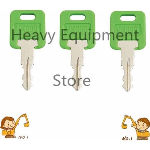 3PCS MK9901 For FIC code 9901- M / 6601 New Style Rv-Motorhome-Master Green Key