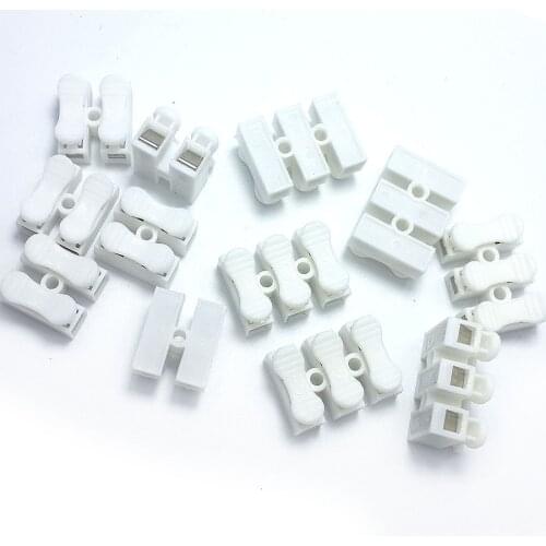 Quick clamp electrical wire connectors 2Pins 3Pins Electrical Cable Terminals assortable 40pcs per lot