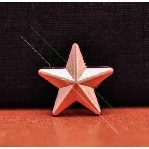 30pcs Western Rose Gold Metal Star Fasteners Stud Rivet Spikes Concho for Bag Shoes Belt Leathercraft Clothes Devor Rivetback
