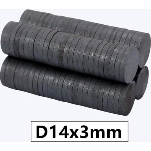 5 10 20 50pcs/lot Y30 Disk Ferrite Magnet 14*3 mm Permanent magnet 14mm x 3mm Black Round Speaker 14x3 mm