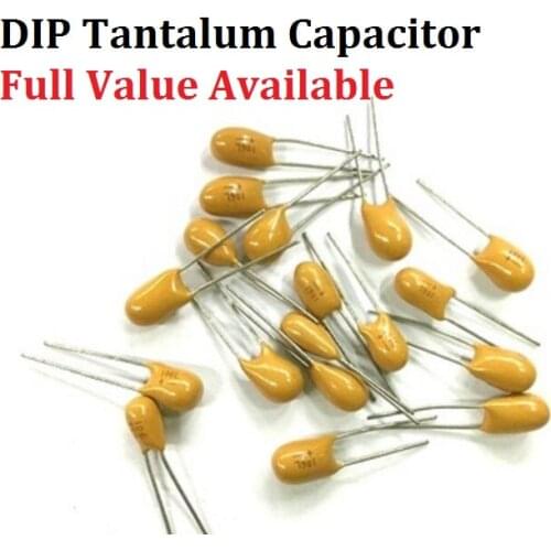 5PCS DIP Tantalum Capacitor 16V 100UF 16V 107F Capacitance 16V100UF 107 DIP Capacitors 100UF16V