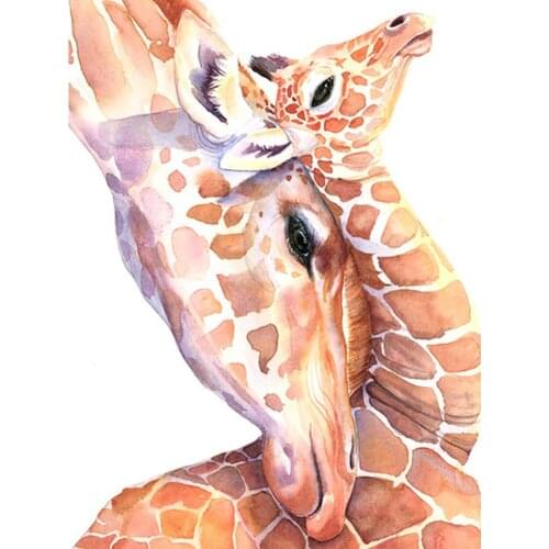 5D DIY Diamond Painting Animals “mother and child” Cross Stitch Full Square Diamond Embroidery Elephant & Lion Mosaic Rhinestone