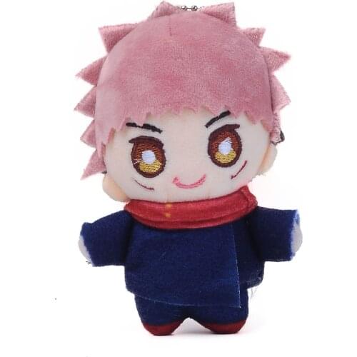 Cosplay Anime Jujutsu Kaisen Yuji Itadori Q Version Keychain Osplay Doll Toy Anime Plush Dolls Child Gift Decoration for Bag