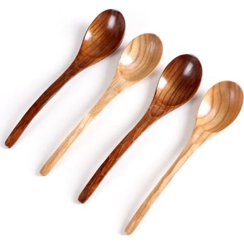 Wooden Spoon Bamboo Kitchen Cooking Utensil Tool Soup Teaspoon Catering For Kicthen