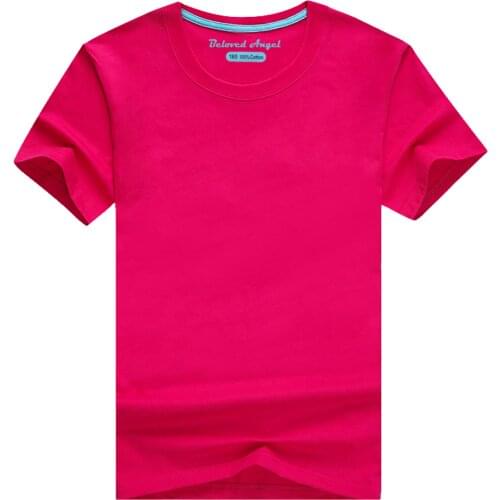 Children Baby Kids T Shirts Short Sleeve Solid Color T-Shirt Boys Girls Casual Top For Summer Solid Tops Clothes 3-15 Years