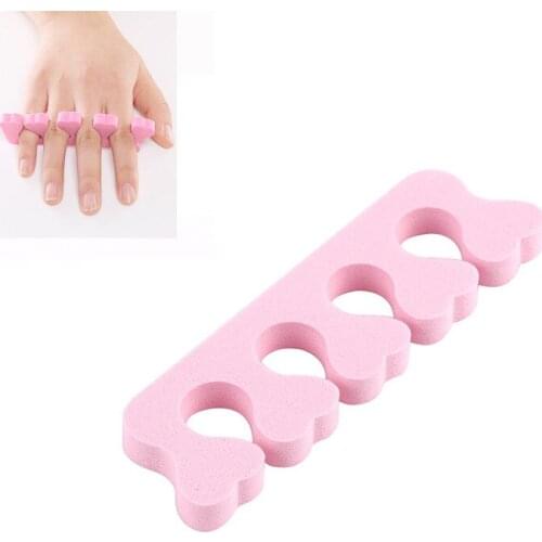 Nail art 10 pieces/bag soft foam sponge toe separator finger separator nail tool hand and foot care nail art manicure salon