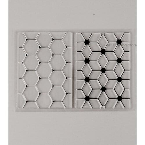 Eno Greeting Geometric honeycomb stamps background clear stamps scrapbooking cardmaking crafting stamps