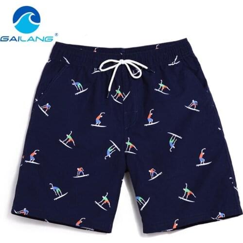Gailang Brand Men Beach Shorts Board Trunks Male Swimwear Swimsuits Bermuda Casual Active Sweatpants Bottoms Quick Drying Shorts