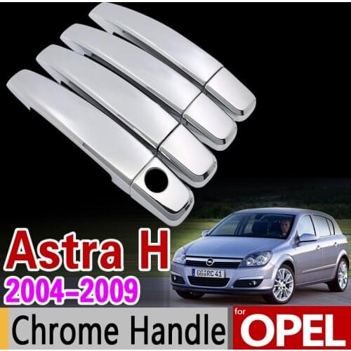 For OPEL Astra H 2004-2009 Chrome Handle Cover Trim Set Holden Vauxhall Astra Family 2007 Car Accessories Sticker Car Styling