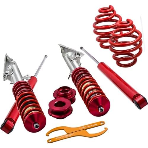 Coilover For BMW E36 323ic 323is 325is Touring Red Adjustable Suspension Coilovers Shock Struts 92-2000