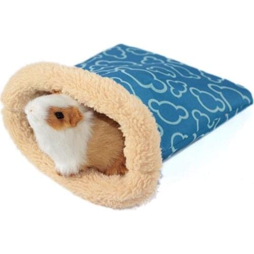 Small Pet Hamster Sleeping Bag Pouch Soft Warm House For Winter Guinea Pig Hedgehog B99