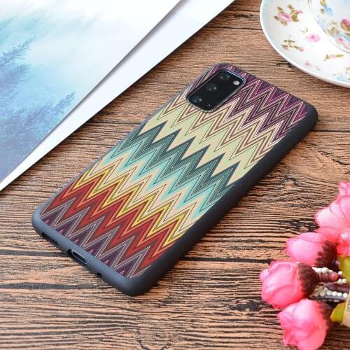 For Samsung Galaxy Zig Zag Striped Pattern Print Soft Matt Phone Case