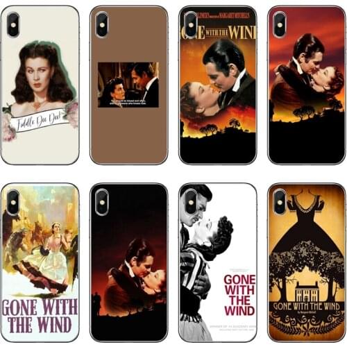 Soft Transparent Phone Case For Huawei P30 P20 Pro P10 P9 P8 Lite Y5 Y6 Y7 Y9 P Smart Plus 2018 2019 Movie Gone With The Wind